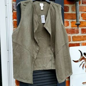 NWT Chico's Faux Suede Vest
